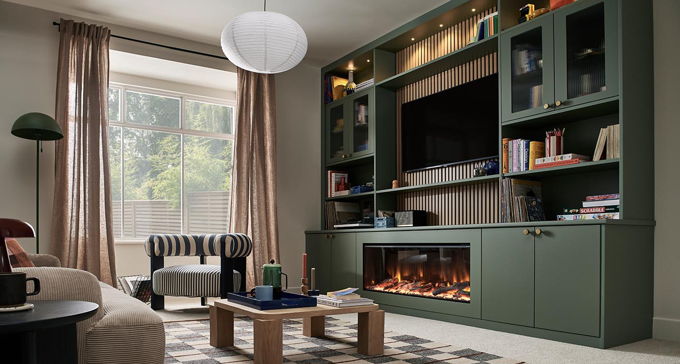 Fitted Living Room Storage Bespoke Lounge Furniture Sharps