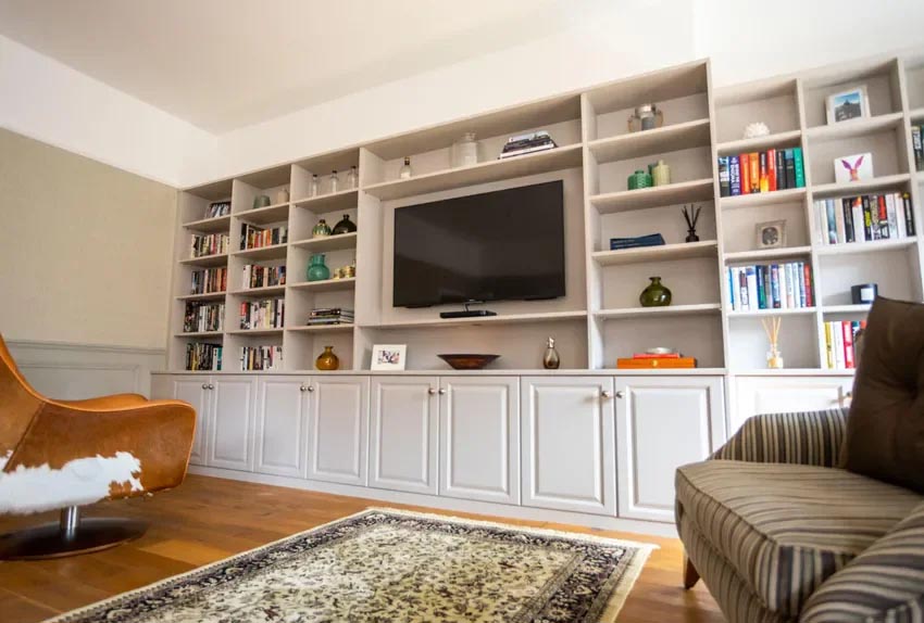 An impressive bespoke media unit