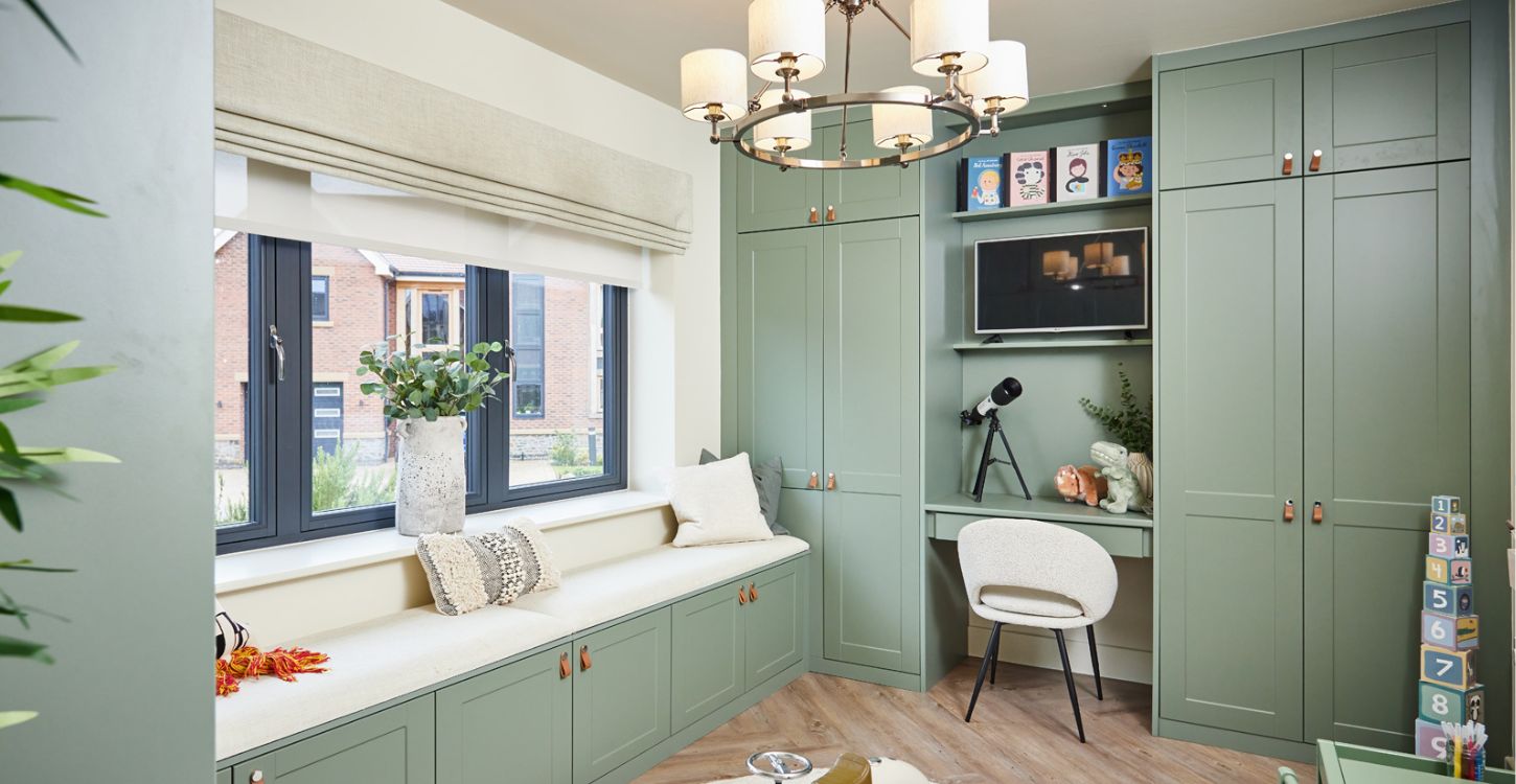 Combining a playroom and office for Kristy | Sharps