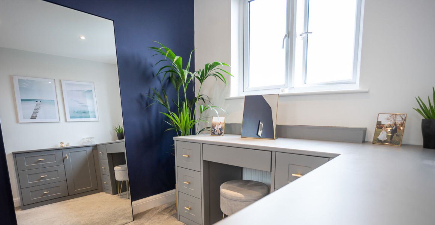 Sloped Ceiling: Beautiful Fitted Wardrobes & Dressing Table | Sharps Sloped Ceiling: Beautiful Fitted Wardrobes & Dressing Table | Sharps
