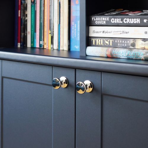 Lucy's beautiful builtin bookcase