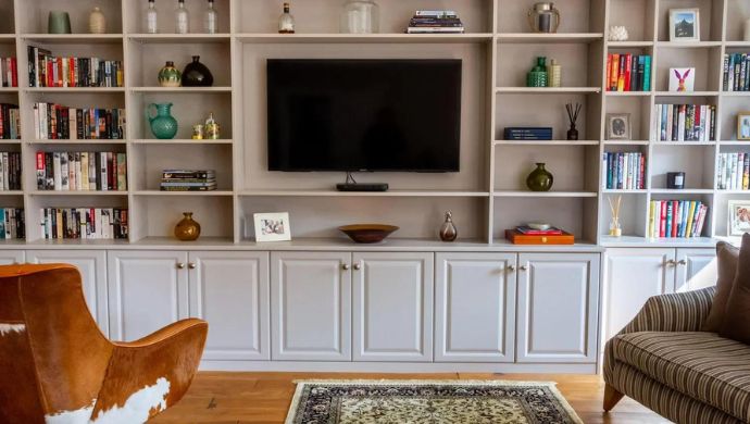 Sherbourne Bookcase with a TV