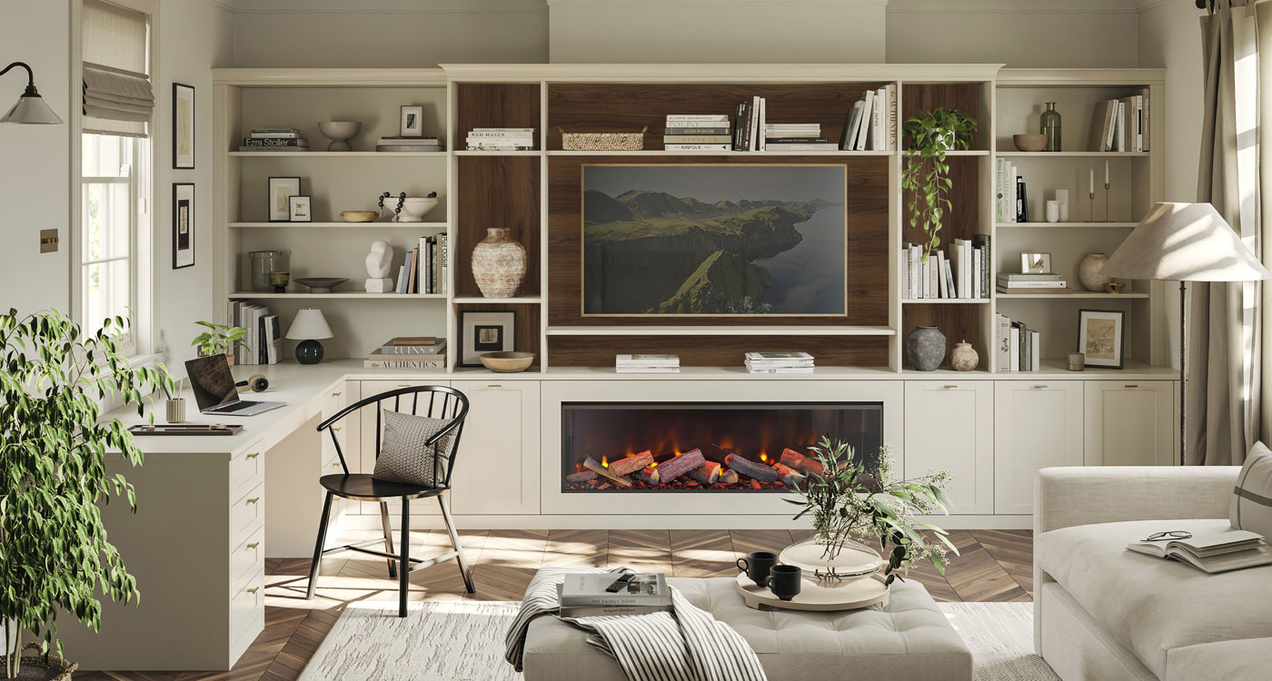Fitted Living Room Storage Bespoke Lounge Furniture Sharps