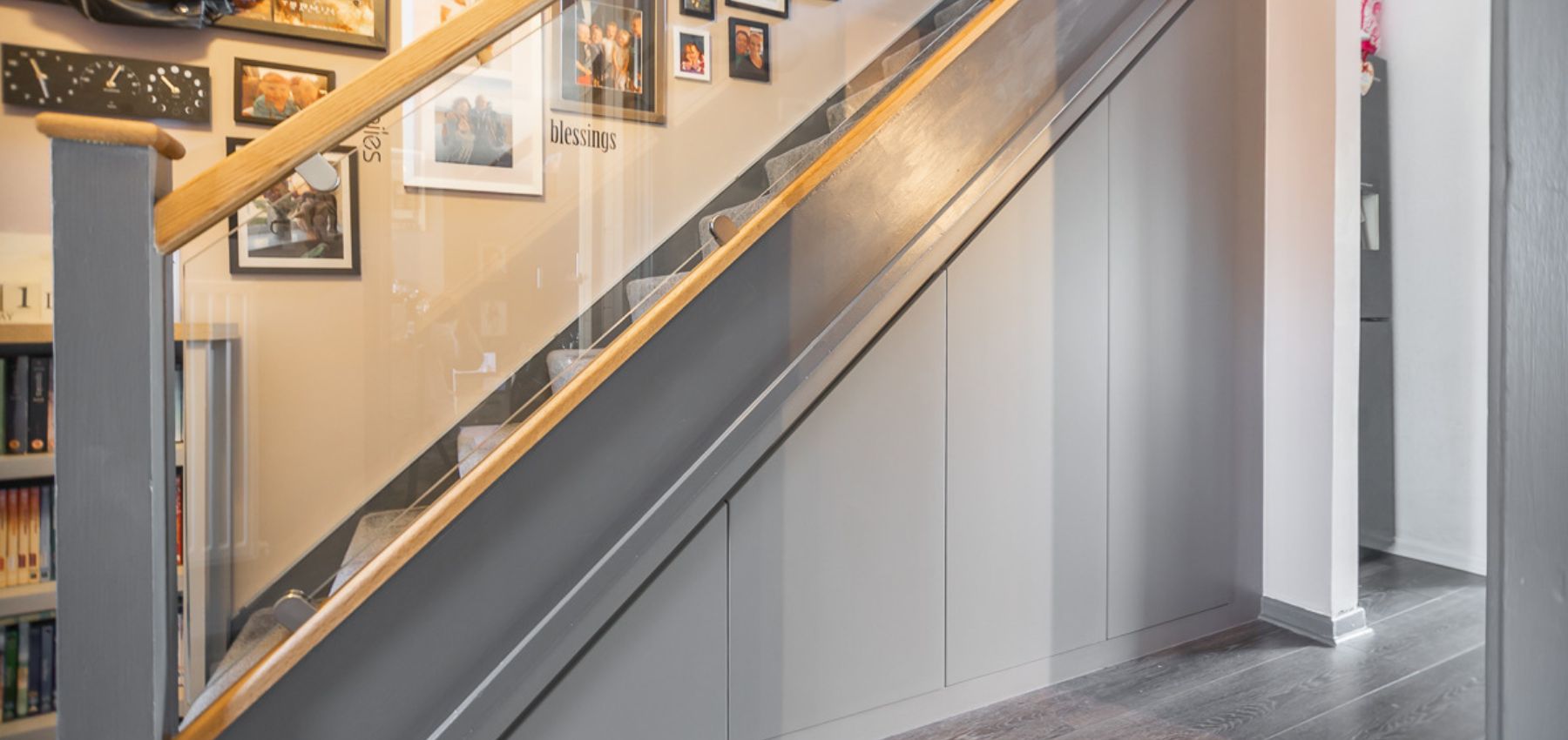 Under Riser Storage Simon's Beautifully Organised Understairs Storage Maximises This Space ...