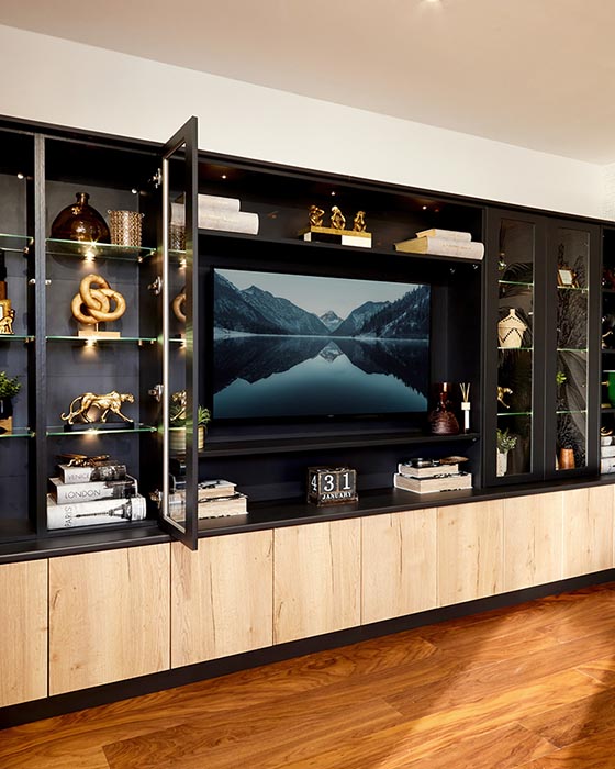 Fitted Living Room Storage Bespoke Lounge Furniture Sharps